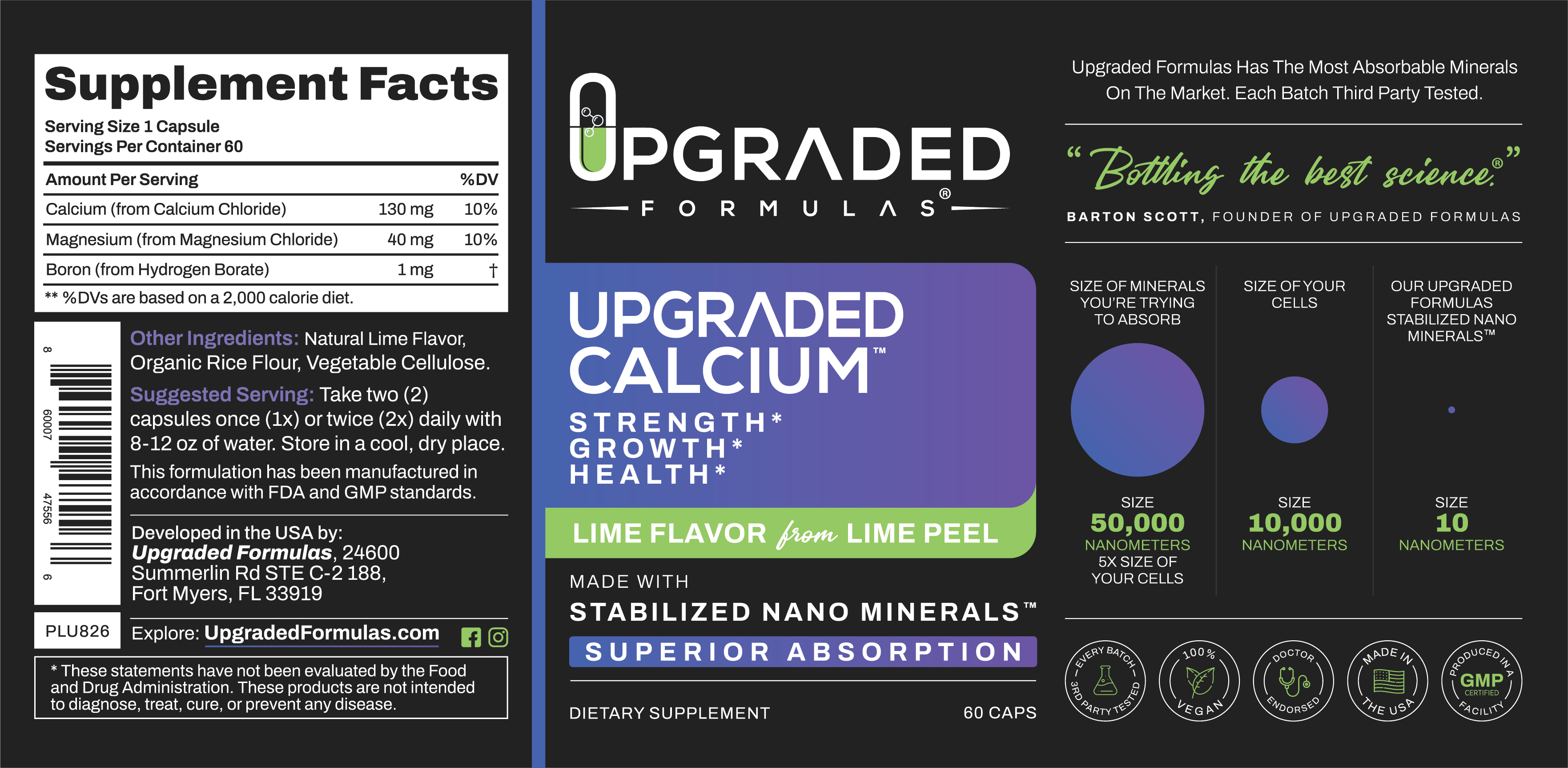 Upgraded Calcium 60 ct Capsules