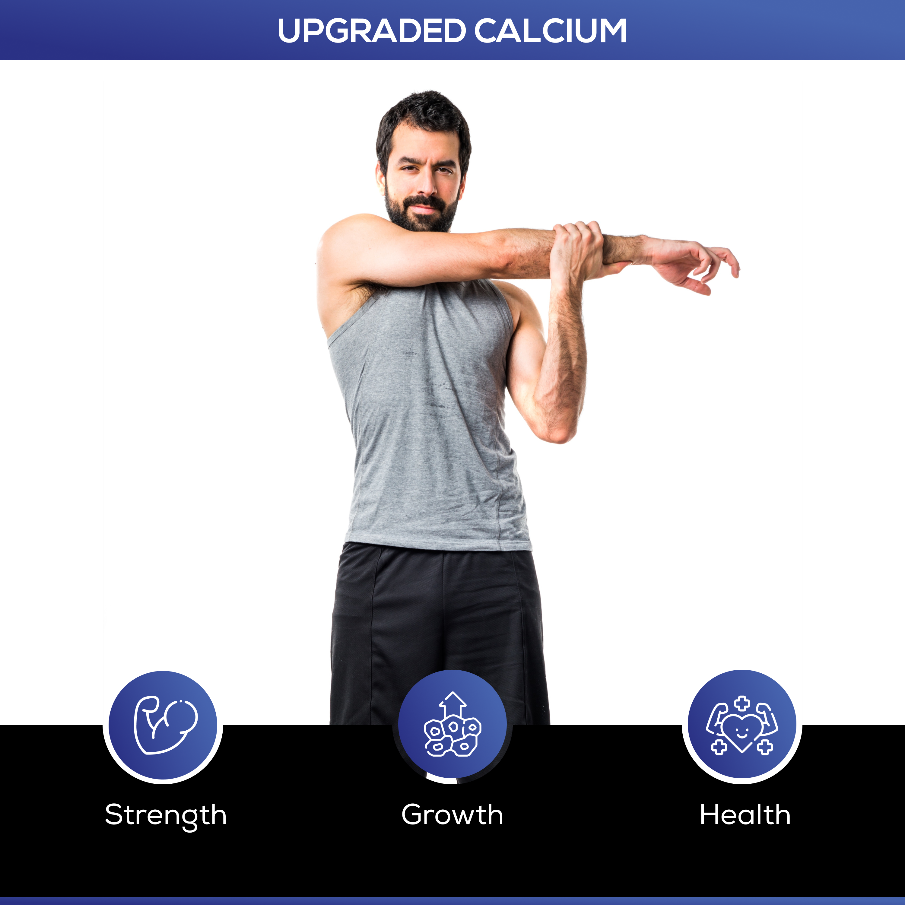 Upgraded Calcium: Strong Bones and Joints, Healthy Hair and Skin
