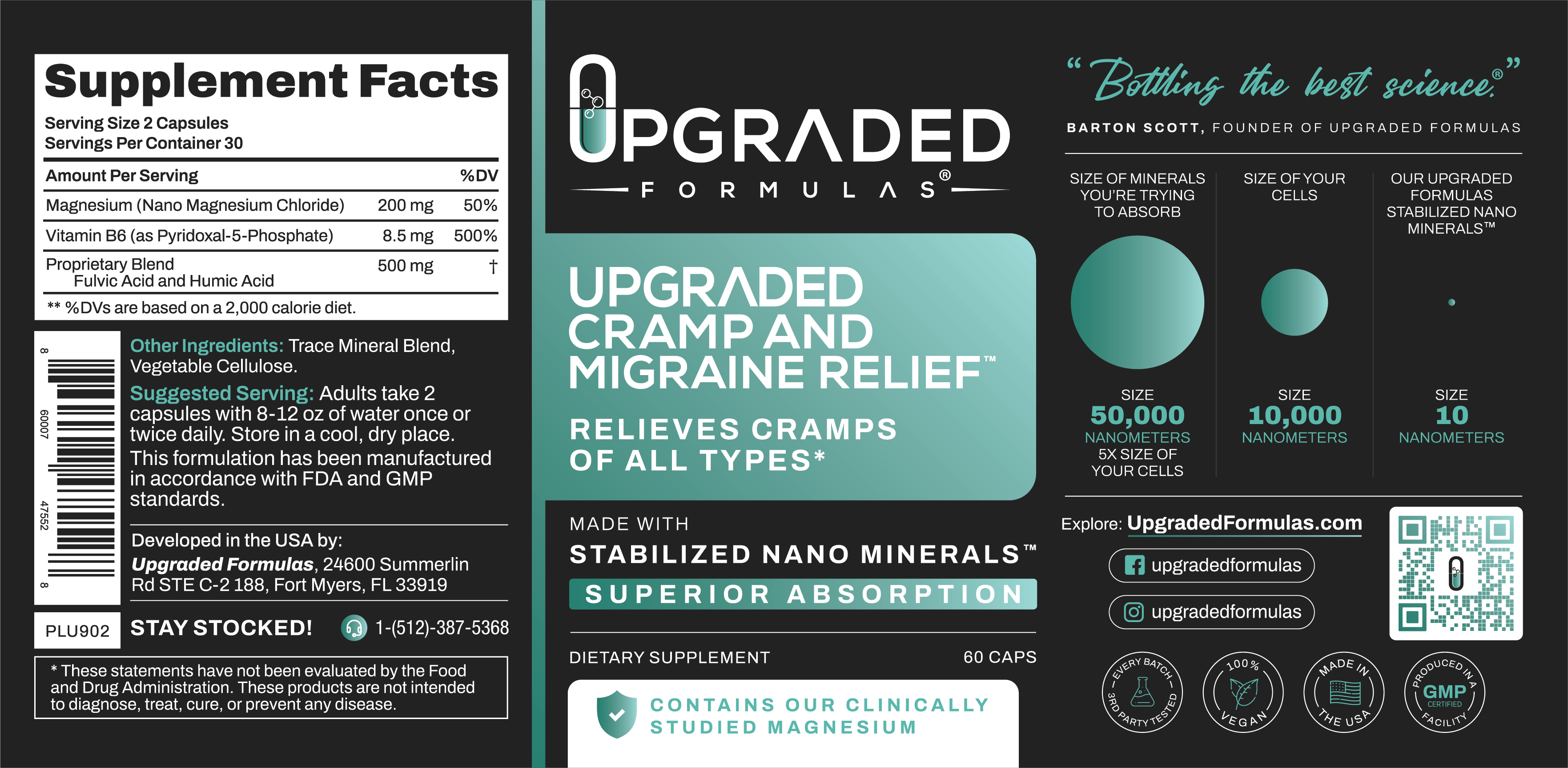 Upgraded Cramp and Migraine Relief