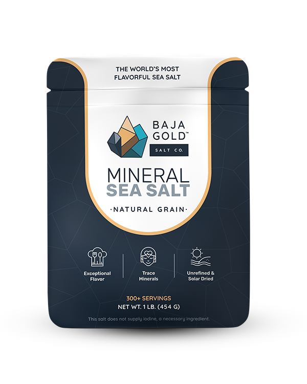 Baja Gold Signature Mineral Sea Salt - Natural Grain Crystals