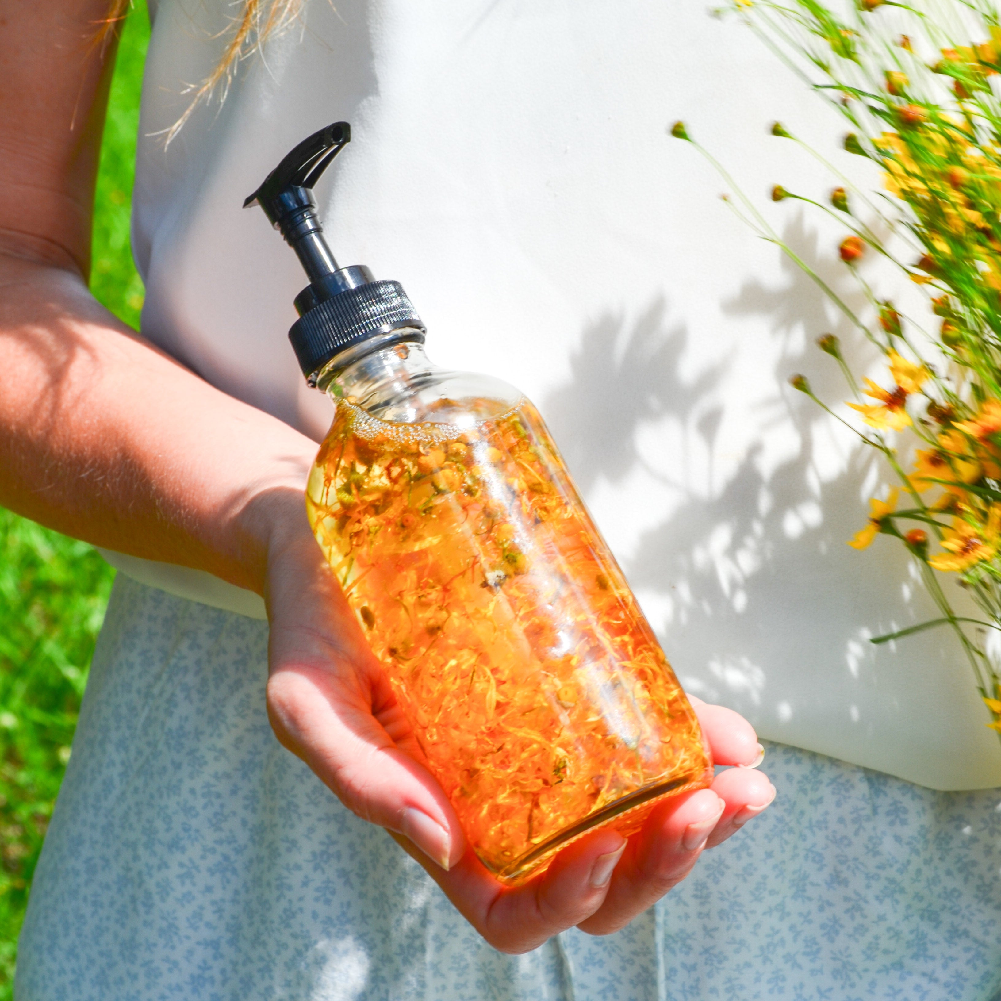 Bare Flower Natural Fragrance Free Body Oil - Best for Sensitive Skin