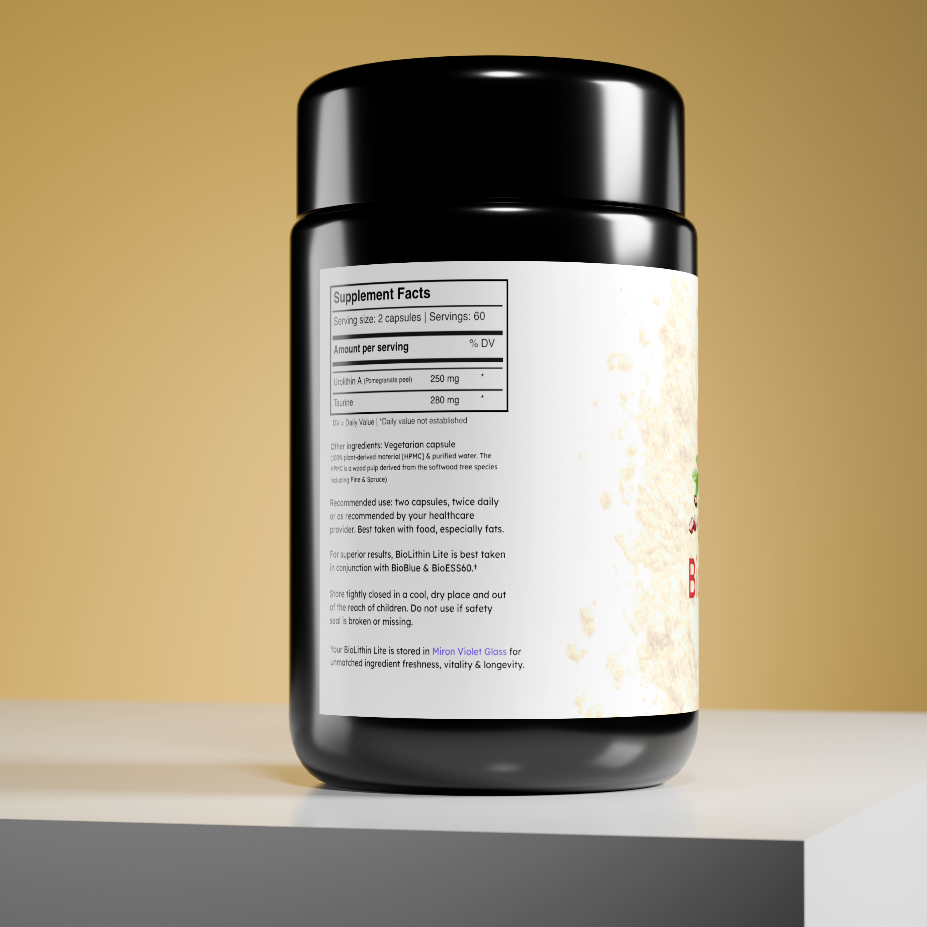 BioLithin Lite: Urolithin A + Taurine for Mitochondrial Recycling, Optimal Energy & Longevity Support