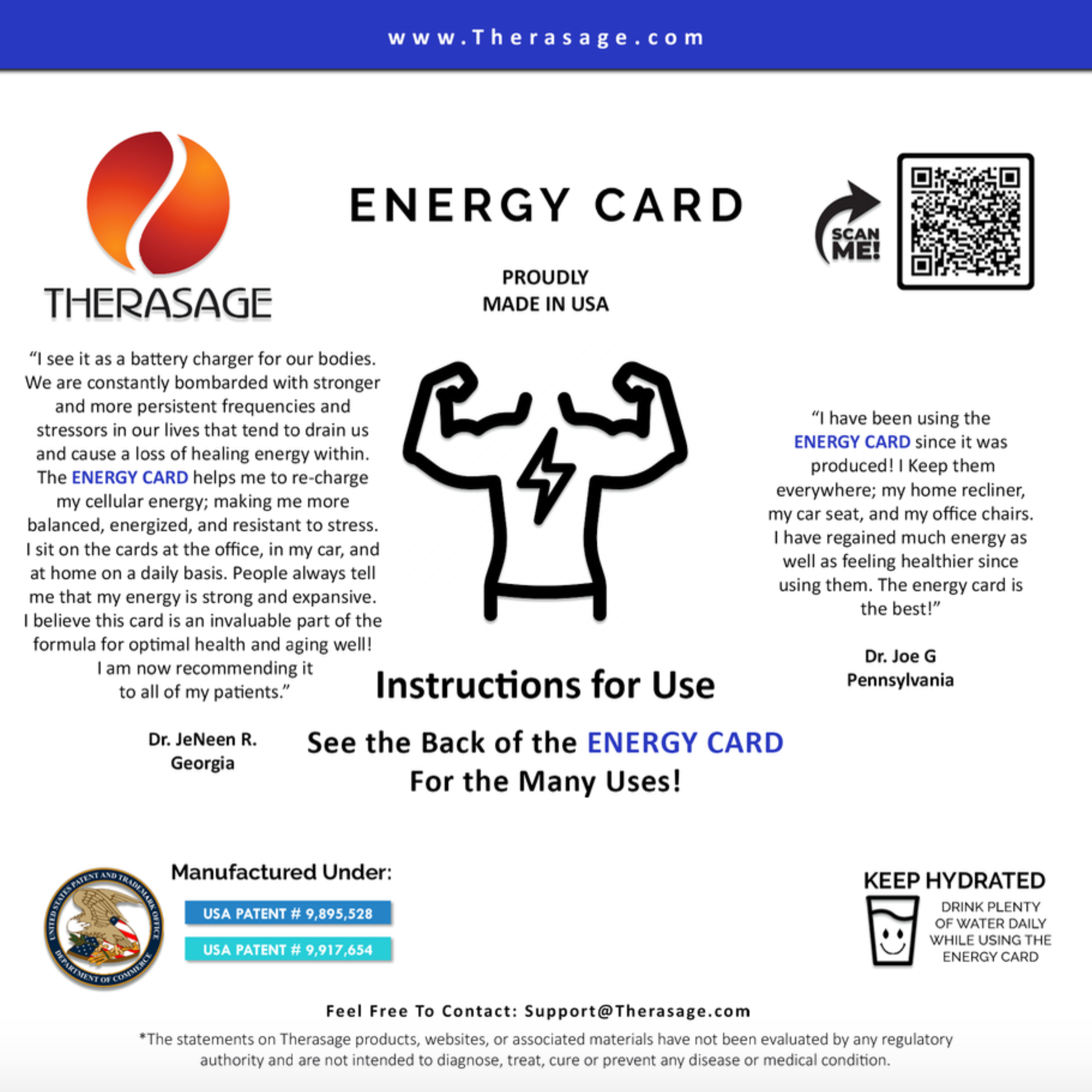 TheraVibe - 6x6 Card - Energy