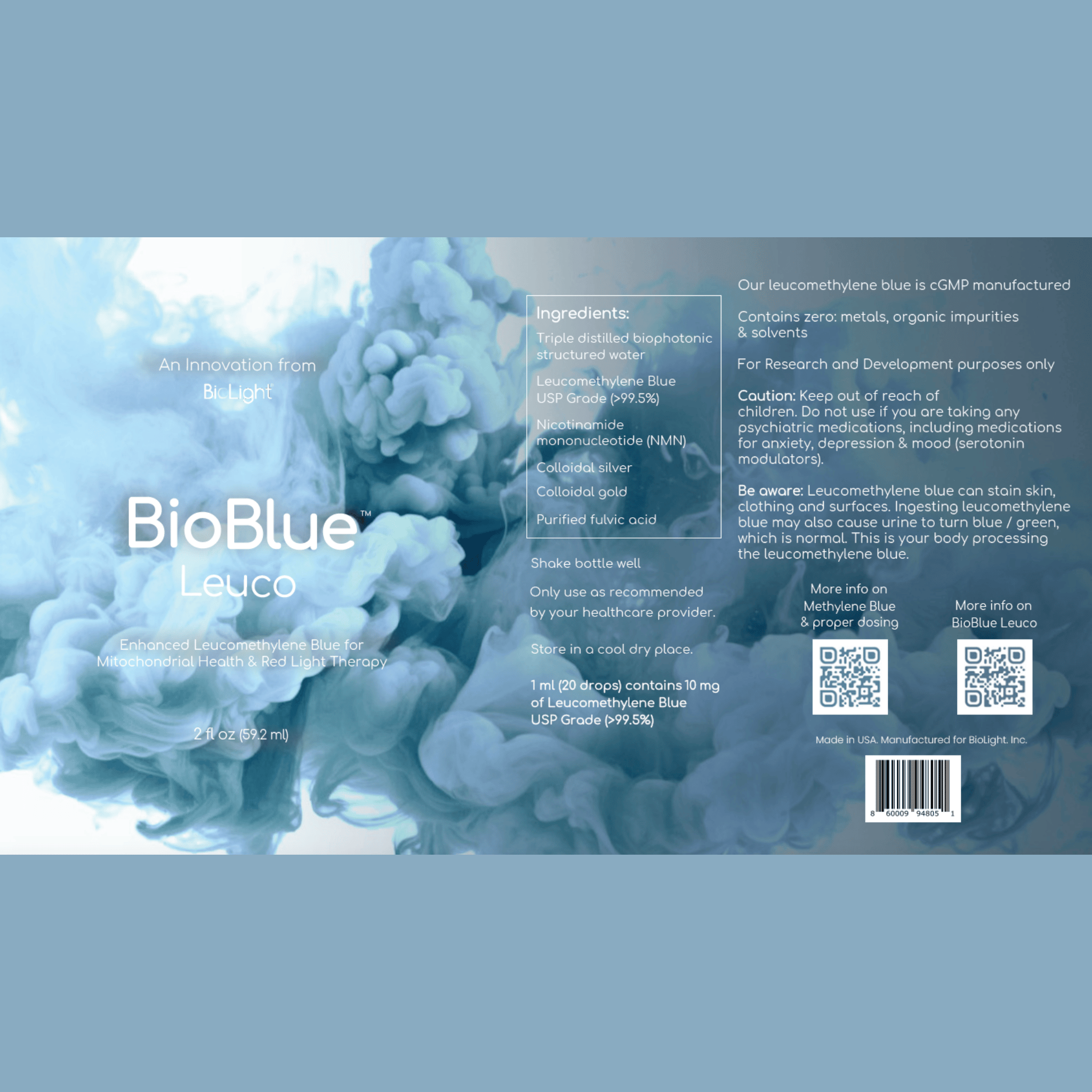 BioBlue Leuco: Support Mitochondrial Function with Leucomethylene Blue