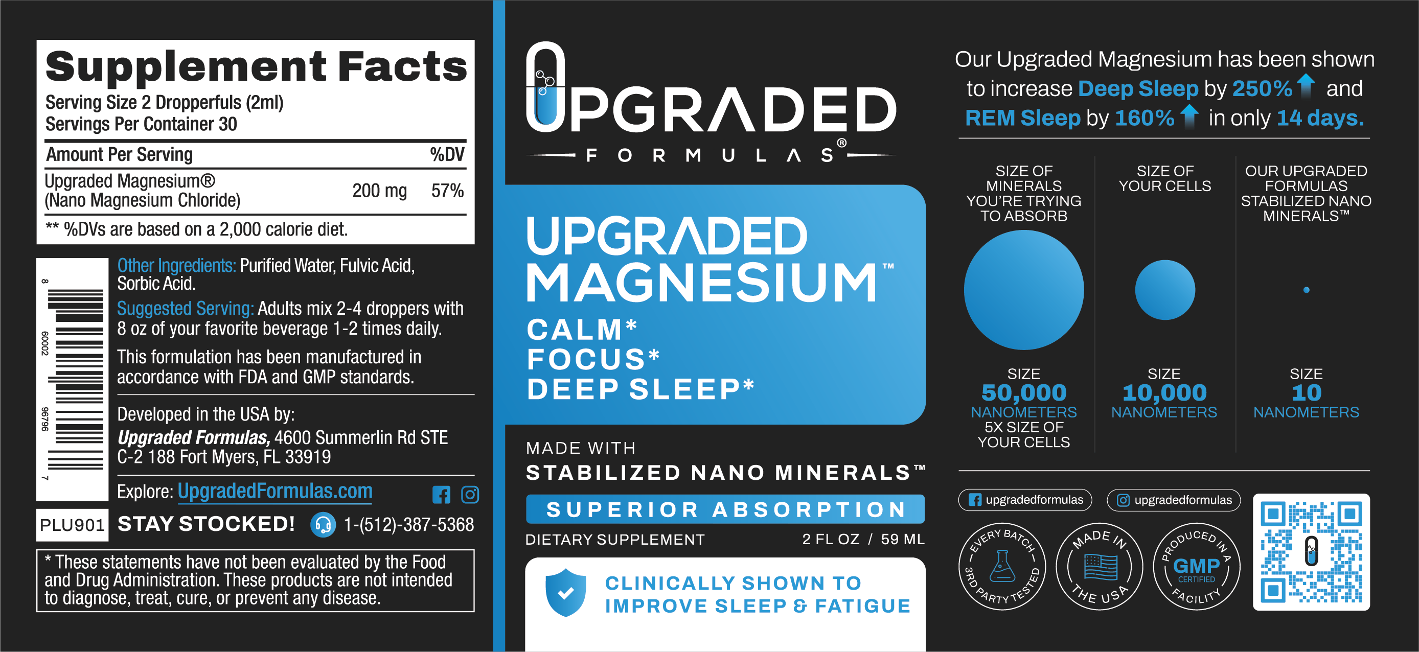 Upgraded Magnesium Liquid: Sleep, Digestion, Calm, Focus