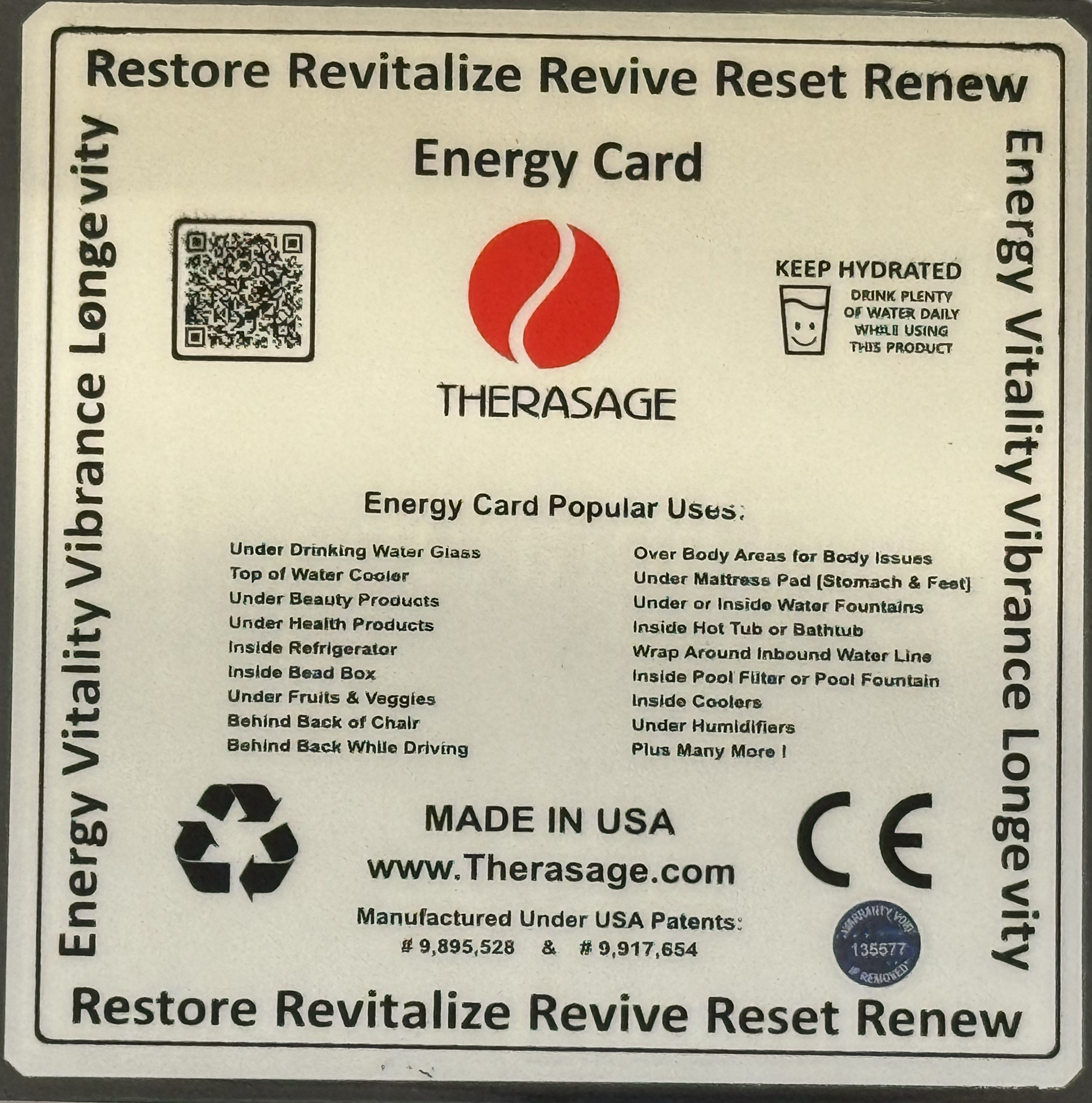 TheraVibe - 6x6 Card - Energy