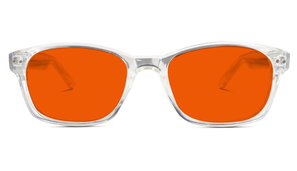NightFall Lucent Blue Blocking Glasses - Crystal