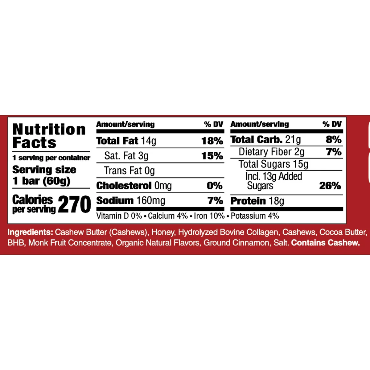 Boundless Bar - Cinnamon Roll