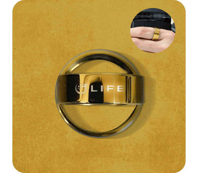 Ultrahuman Ring AIR (Bionic Gold, With Engraving) + Sizing Kit